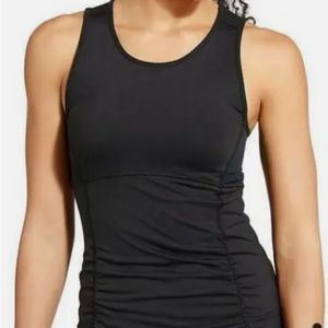 Athleta Black Stealth Tank Top Sculptek Compression Workout xs